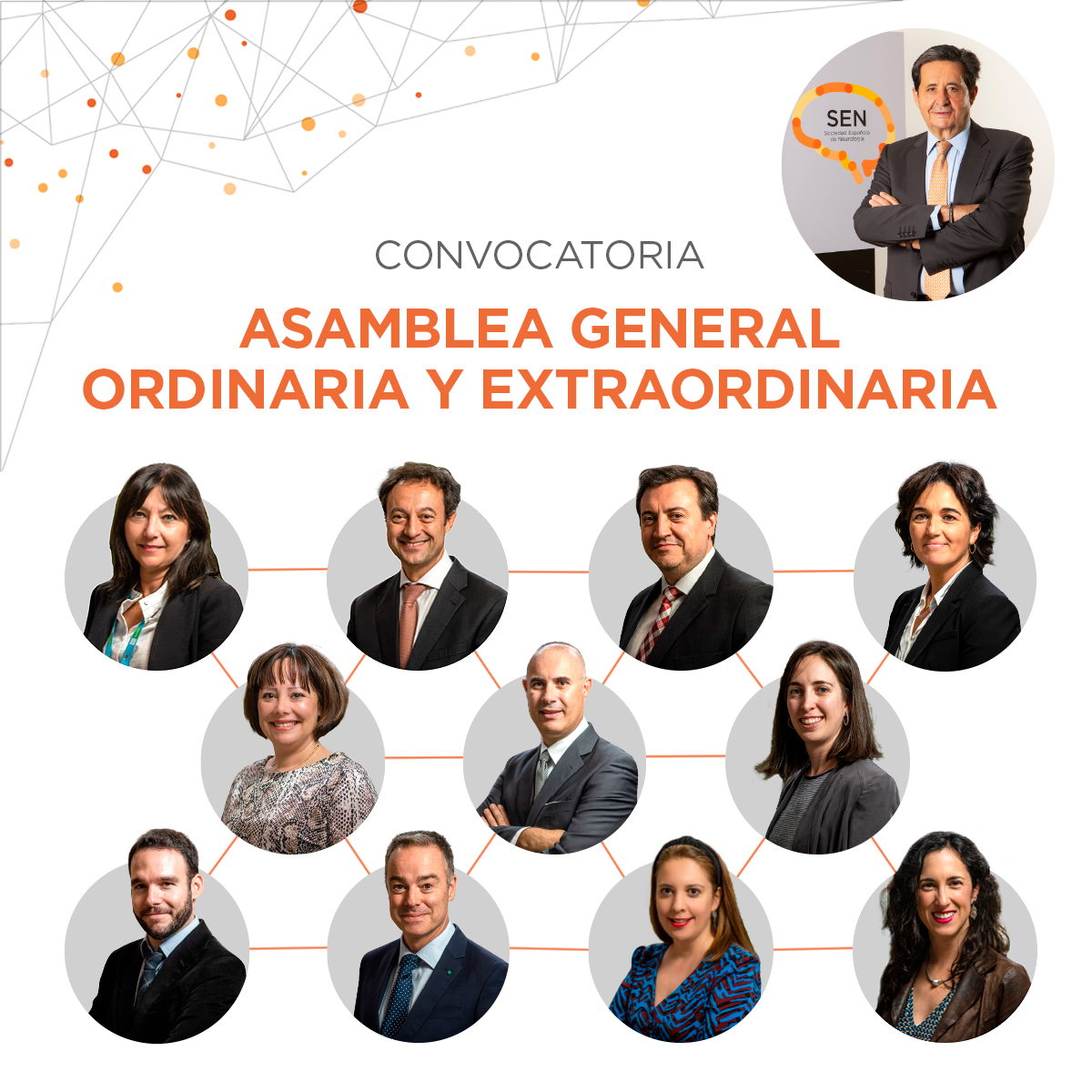 Convocatoria de la Asamblea General Ordinaria y Extraordinaria de socios de la Sociedad Española de Neurología