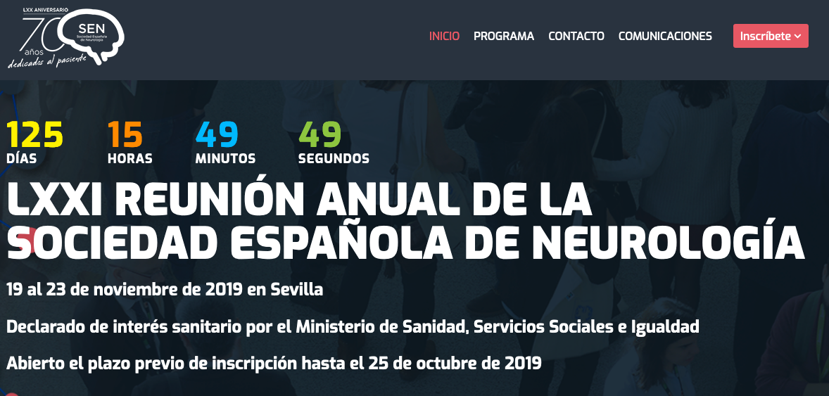 Ofertas de Inscripción a la LXXI Reunión Anual de la SEN 2019