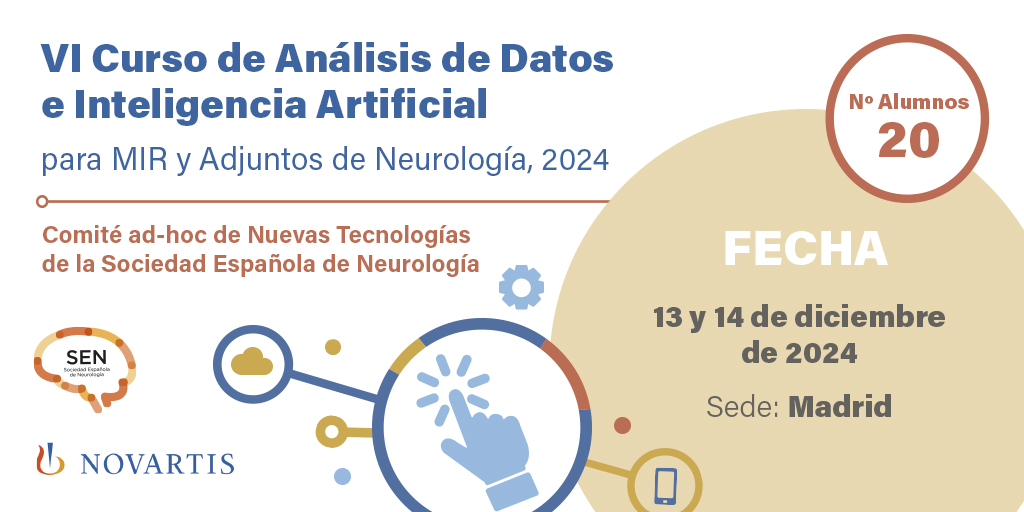 VI Curso de Análisis de Datos e Inteligencia Artificial para MIR y Adjuntos de Neurología