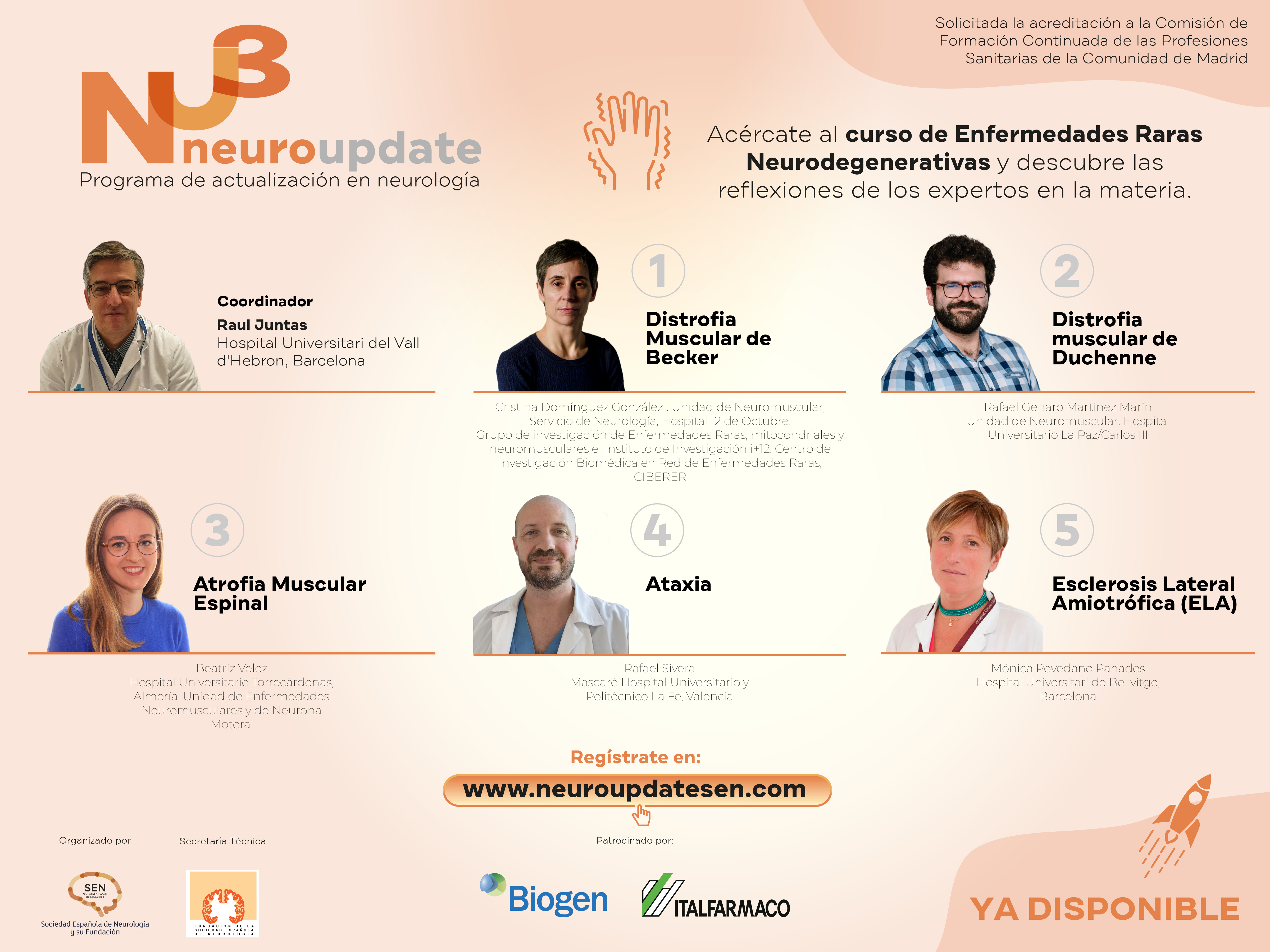 NeuroUpdate: Programa formativo de actualización en neurología. Curso de Enfermedades Raras Neurodegenerativas